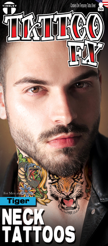 Tiger- Neck Tattoo