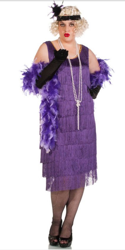 Chicago Womens 1920s Deluxe Purple Flapper