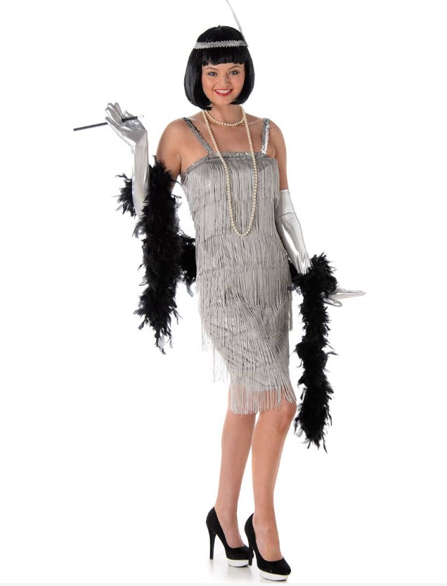 1920's Silver Womans Flapper